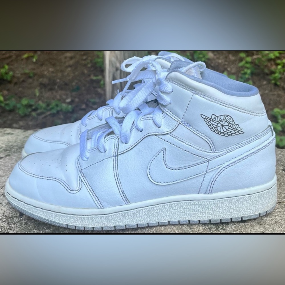 Nike Air Jordan 1 White High-Top Sneakers